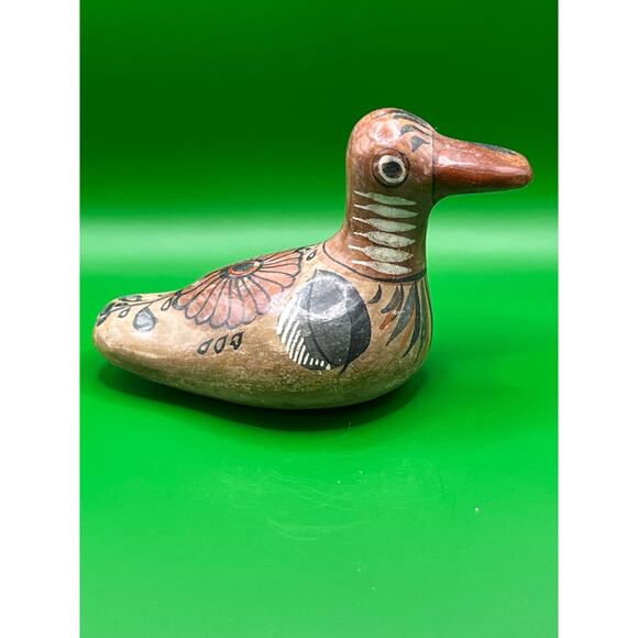 Artisan Hand Painted Mexican Pottery Duck - Picture 1 of 3